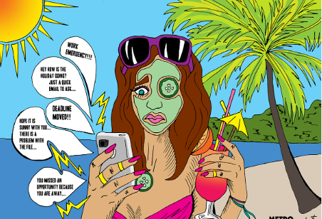 How to stop thinking about work while on vacation
